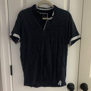 Heathered Blue Casual Polo